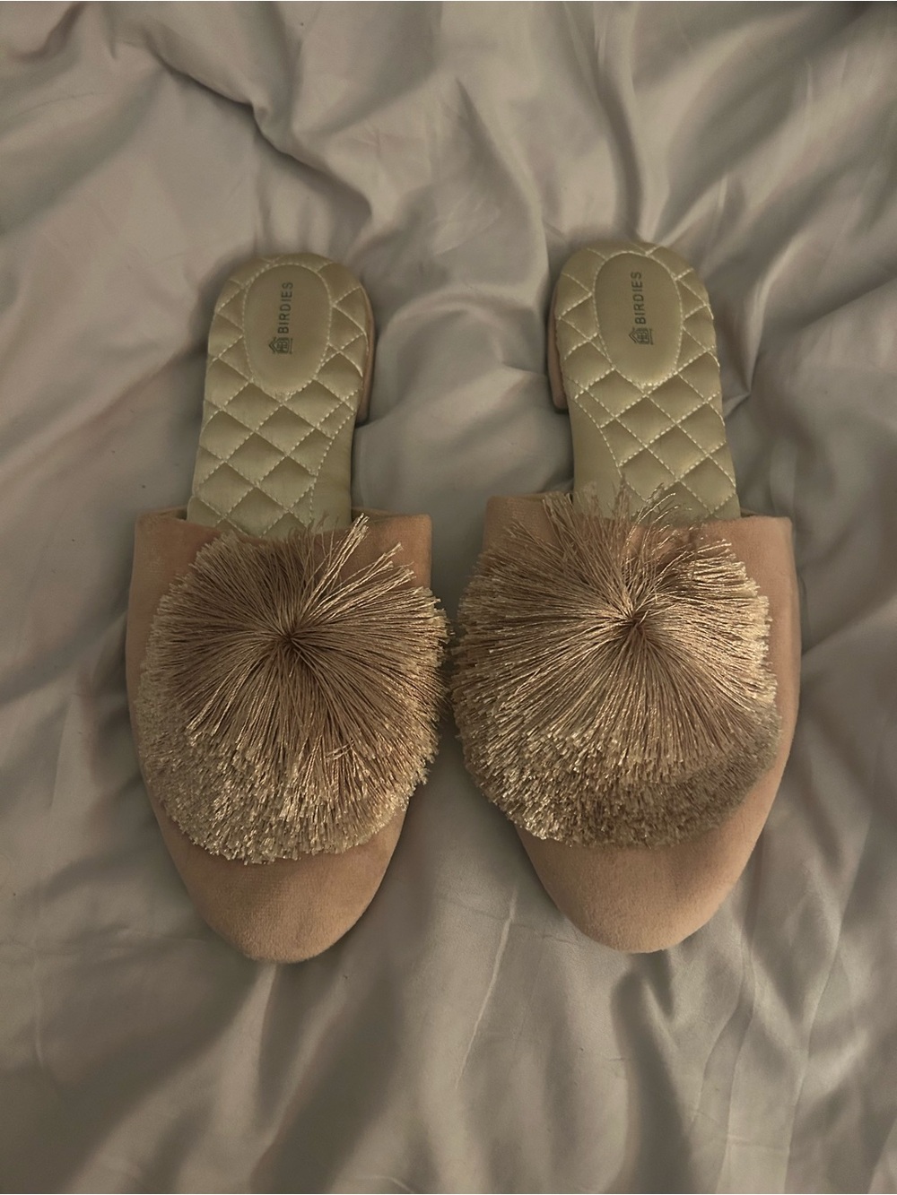 Birdies “The Songbird” Slippers in Blush, size 9